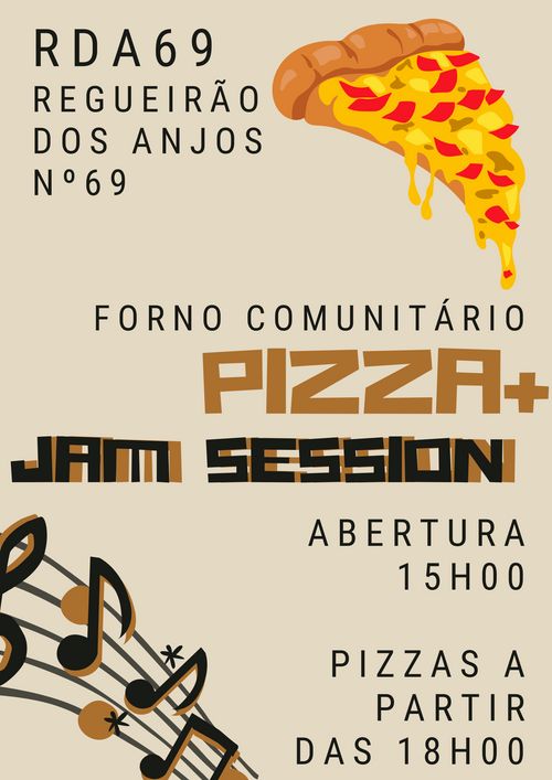 Pizza + Jam Session no RDA 69
