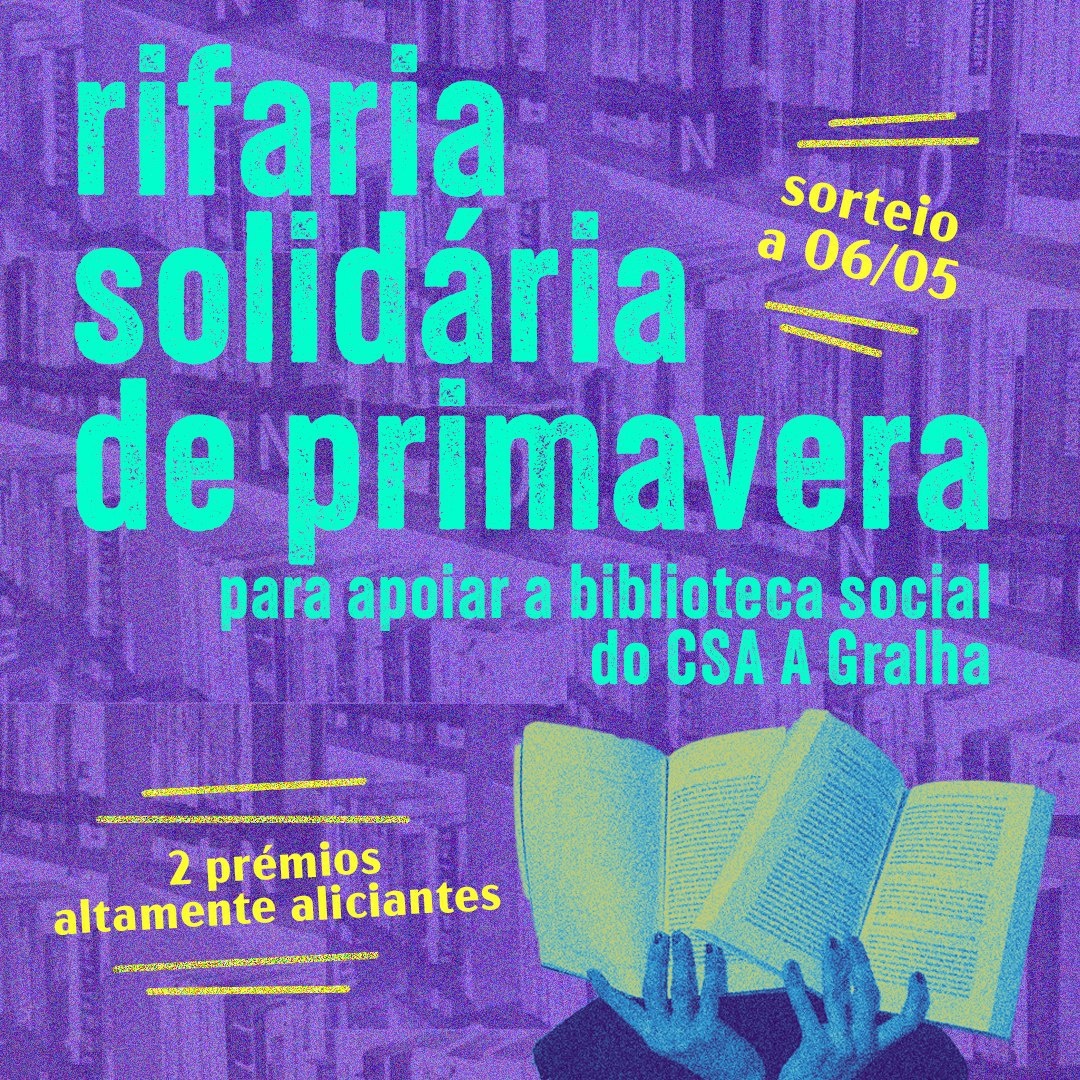 Rifaria solidária de primavera!