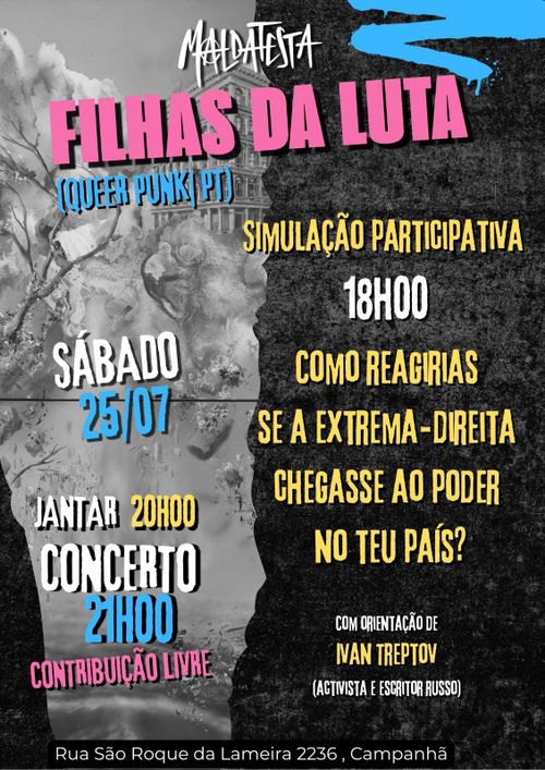 Concerto Filhas da Luta + Simulação Partucipativa 