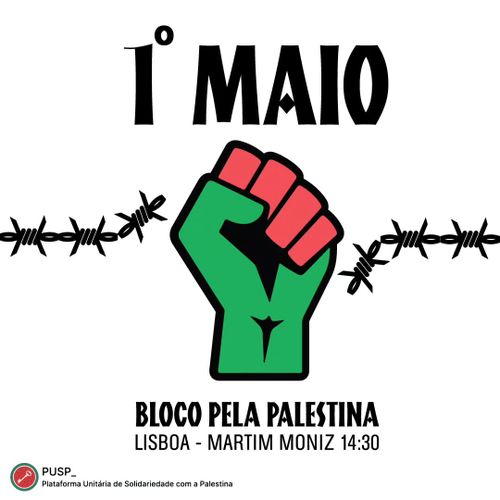 Bloco pela Palestina no 1º de Maio