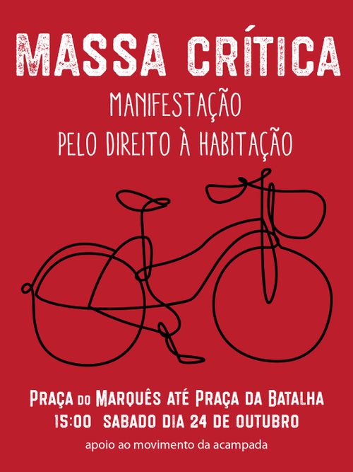 Massa Crítica - Manifestação pelo direito à habitação