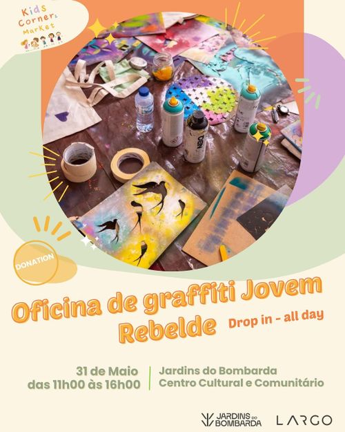 🎨 Oficina de Spray Jovem Rebelde / Young Rebel Spray Workshop