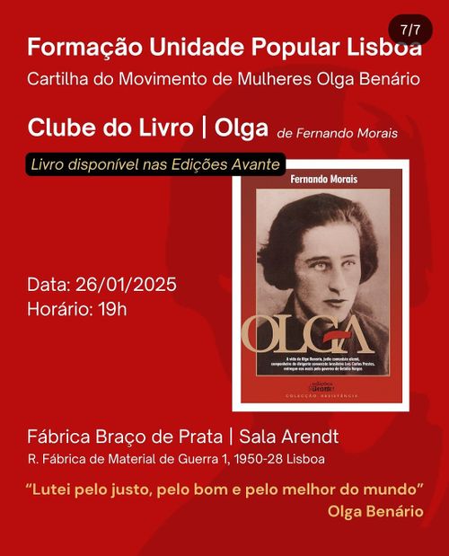 Clube do Livro: Olga - Movimento de Mulheres Olga Benário 
