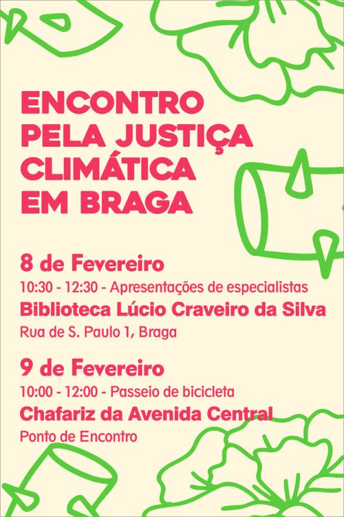 Encontro pela Justiça Climática em Braga