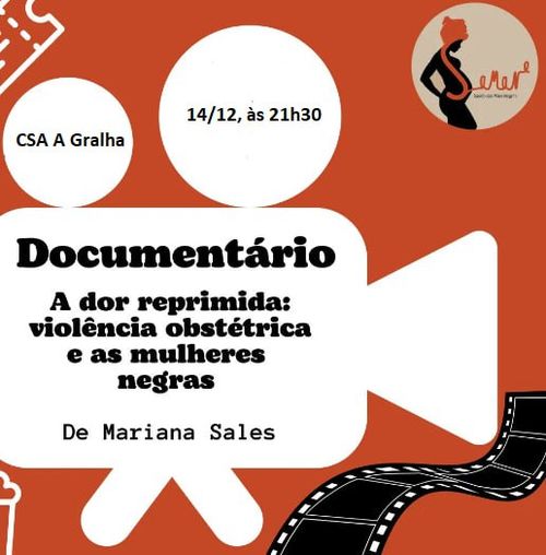 Projecção | "A Dor Reprimida: violência obstétrica e mulheres negras" Org: Associação Saúde das Mães Negras e Racializadas em Portugal 