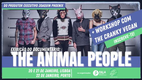 Documentário "The Animal People, com presença do ativista The Cranky Vegan