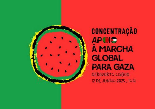 Concentração de Apoio à Marcha Global para Gaza