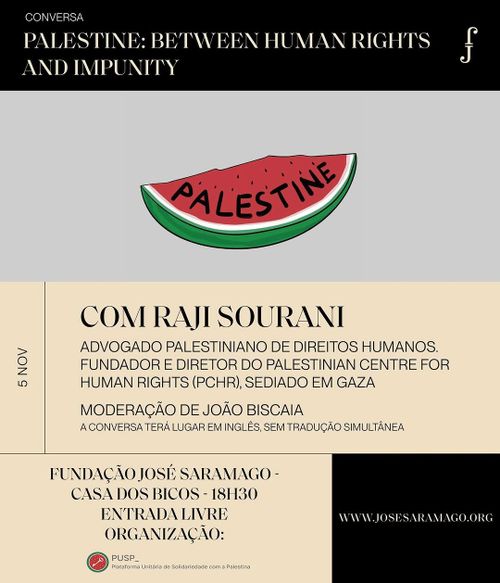 Conversa "Palestine: Between Human Rights and Impunity"