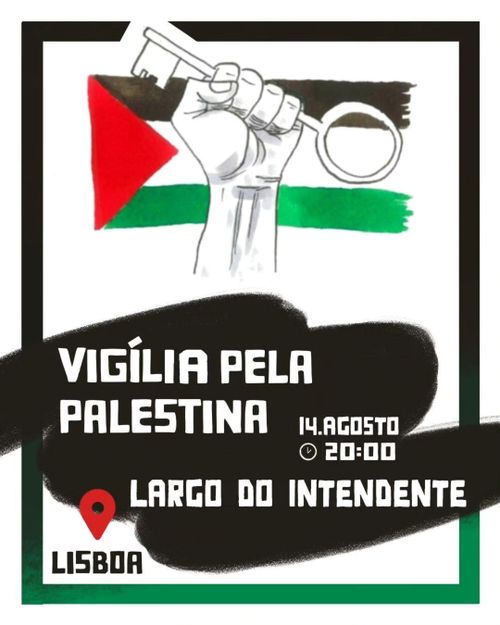 Vigília de solidariedade com a Palestina, Lisboa