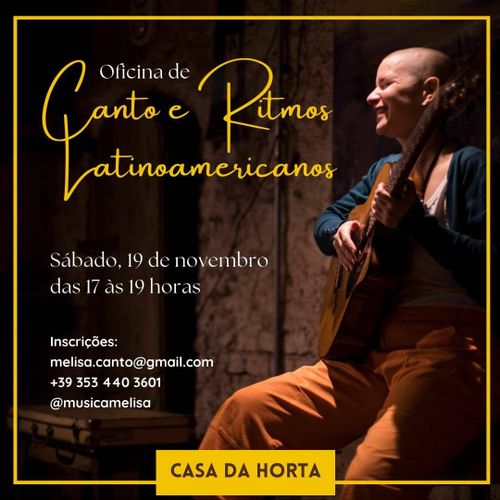Oficina e Concerto "Cantos  e ritmos sulamericanos"