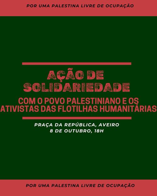 AÇÃO DE SOLIDARIEDADE COM O POVO PALESTINIANOPrça 
