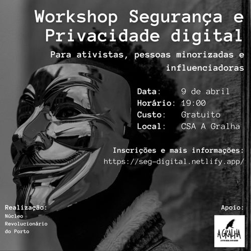 Workshop de segurança e privacidade digital