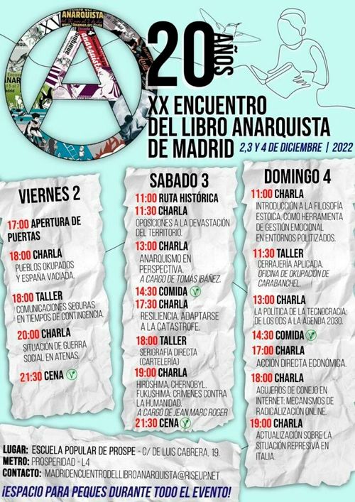 XX Encuentro del Libro Anarquista de Madrid