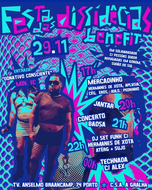 Festa das Dissidências - Evento Benefit! 