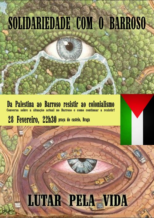 Da Palestina ao Barroso resistir ao colonialismo