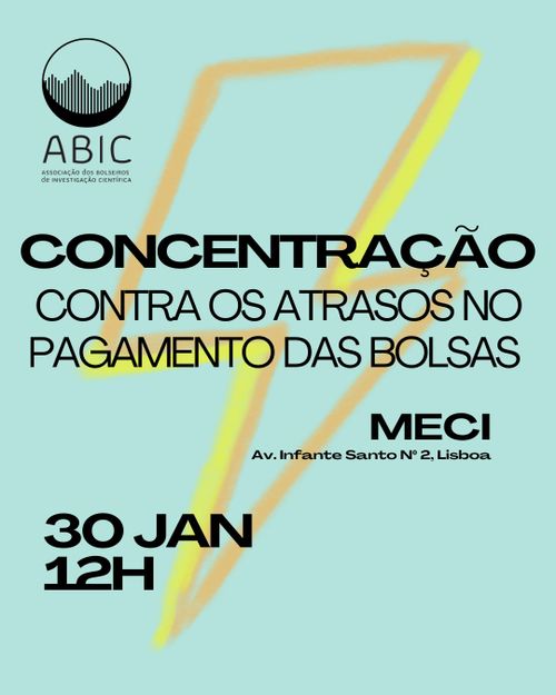 Concentração contra os atrasos nas bolsas