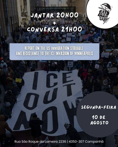 Conversa sobre a luta dos imigrantes nos EUA e a resistência à invasão do ICE em Minneapolis.