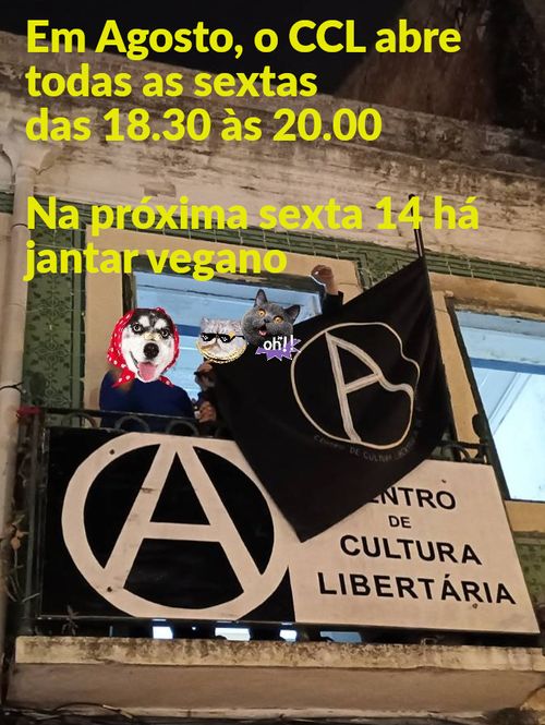 O CCL abre em Agosto e dia 14 há jantar!