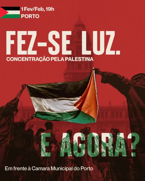 Concentração pela Palestina