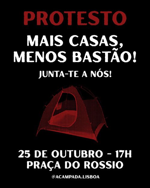 Protesto: Mais casas, menos bastao!