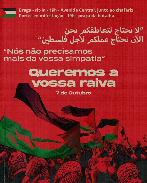 Sit In e Protesto: Queremos a vossa raiva