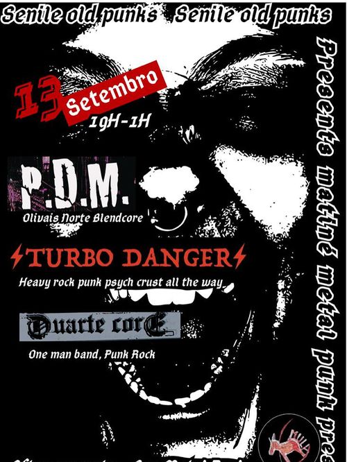 matiné metal punk: PDM + Turbo Danger + Duarte Core