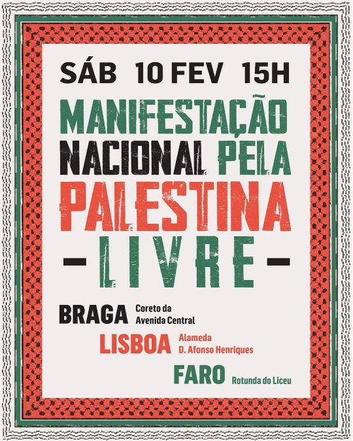 Manifestação Nacional Palestina Livre - Faro