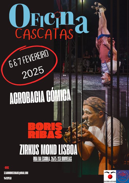 Oficina Cascata com Boris Ribas - Acrobacia Cómica ou Clown