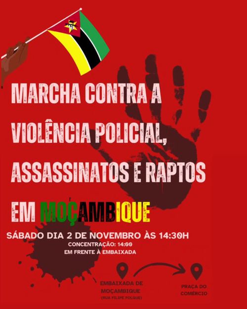 Marcha contra a violência policial, assassinatos e raptos em Moçambique