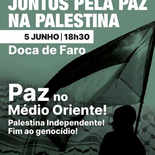 Juntos pela Paz na Palestina em Faro.