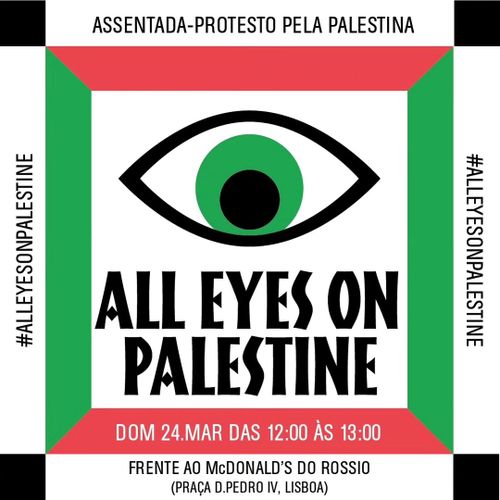 Assentada Protesto pela Palestina
