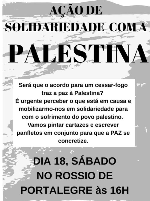 Acção de Solidariedade com a Palestina
