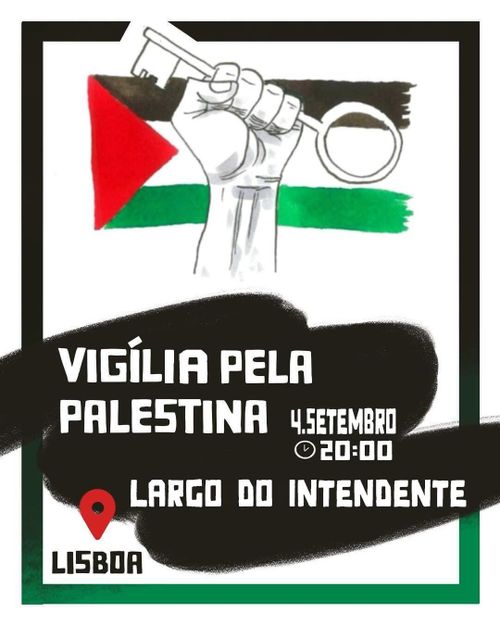 Vigília pela Palestina Lisboa