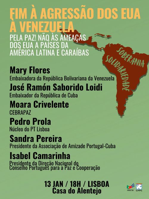 Fim à Agressão dos EUA à Venezuela