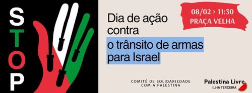 Dia de ação contra o trânsito de armas para Israel