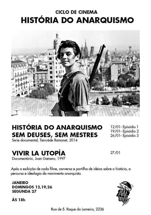 História do anarquismo - Ciclo de cinema