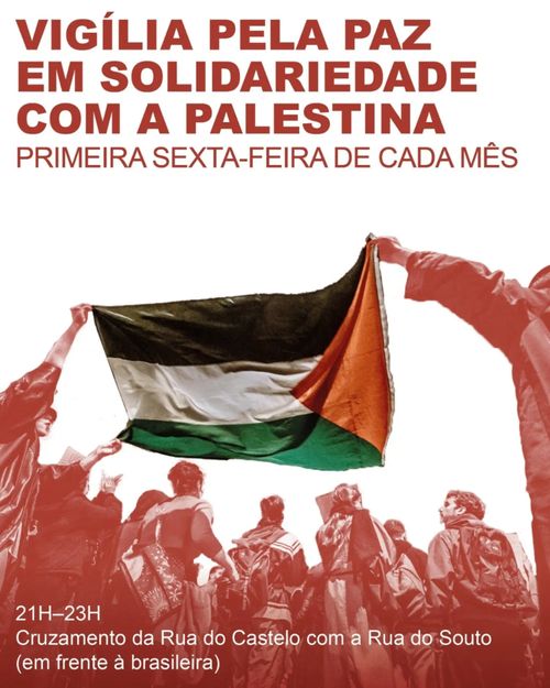 Vigília pela Paz em Solidariedade com a Palestina - Braga