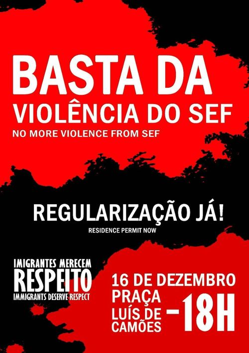Basta da violência do SEF! - No more violence from SEF!