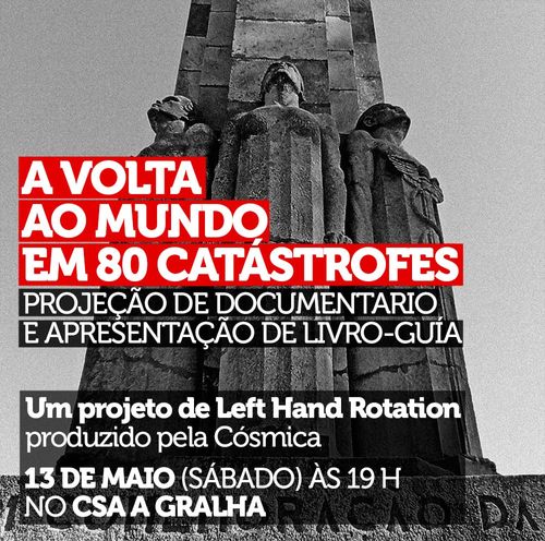 "A volta ao mundo em 80 catástrofes" com a presença do colectivo Left Hand Rotation