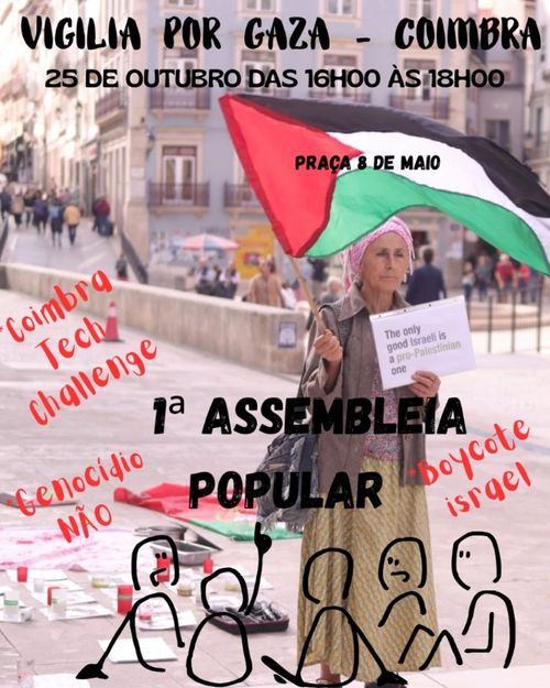 1ª Assembleia Popular - Vigília por Gaza Coimbra