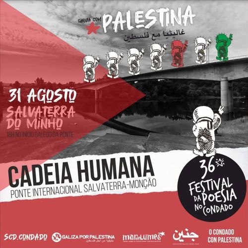 Galiza com Palestina 📆 31 de agosto 📌 Salvaterra do Minho