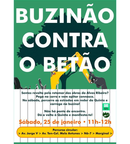 Buzinão contra o Betão