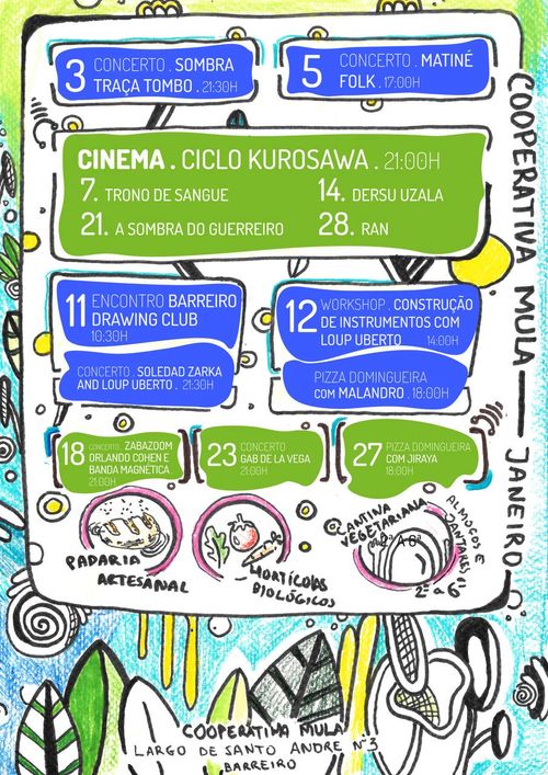 Programação Janeiro - Cooperativa Mula