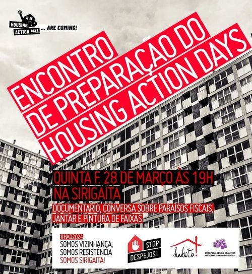 Encontro de preparação dos "Housing Action Days 2024”: SOBRE PARAÍSOS FISCAIS