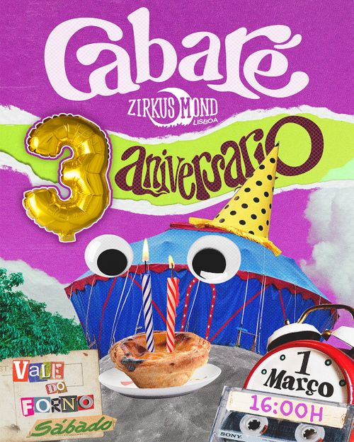 Cabaré Aniversário Zirkus Mond Lisboa 