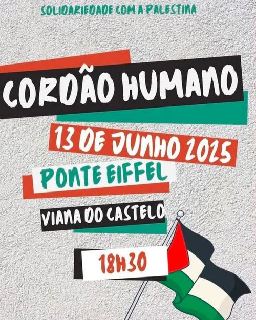 Cordão Humano - SOLIDARIEDADE COM A PALESTINA