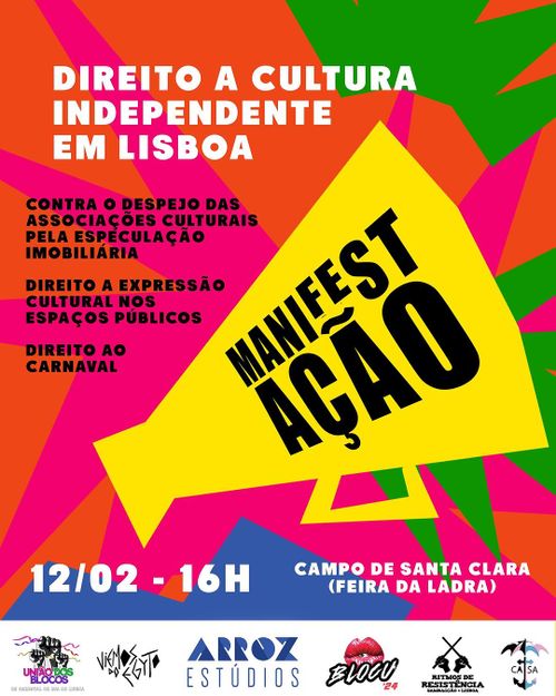 Manifestação pelo direito à cultura independente em Lisboa!