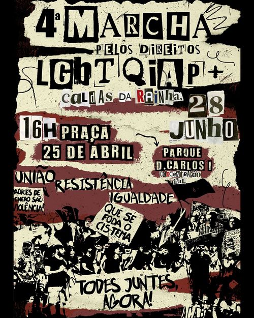 4ª MARCHA PELOS DIREITOS LGBTQIAP+ DAS CALDAS DA RAINHA 🏳️‍⚧️🏳️‍🌈