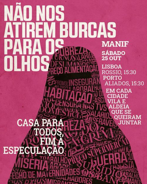  Manifestação “Não nos Atirem Burkas para os Olhos”
