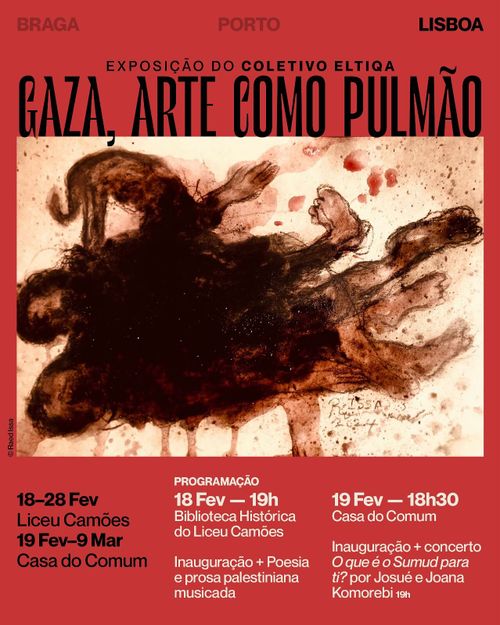 Exposição “GAZA, Arte como Pulmão”